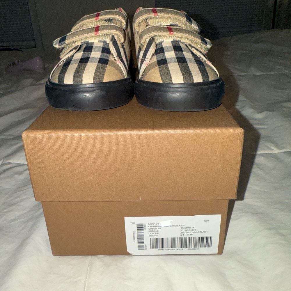 Burberry Plaid Sneakers